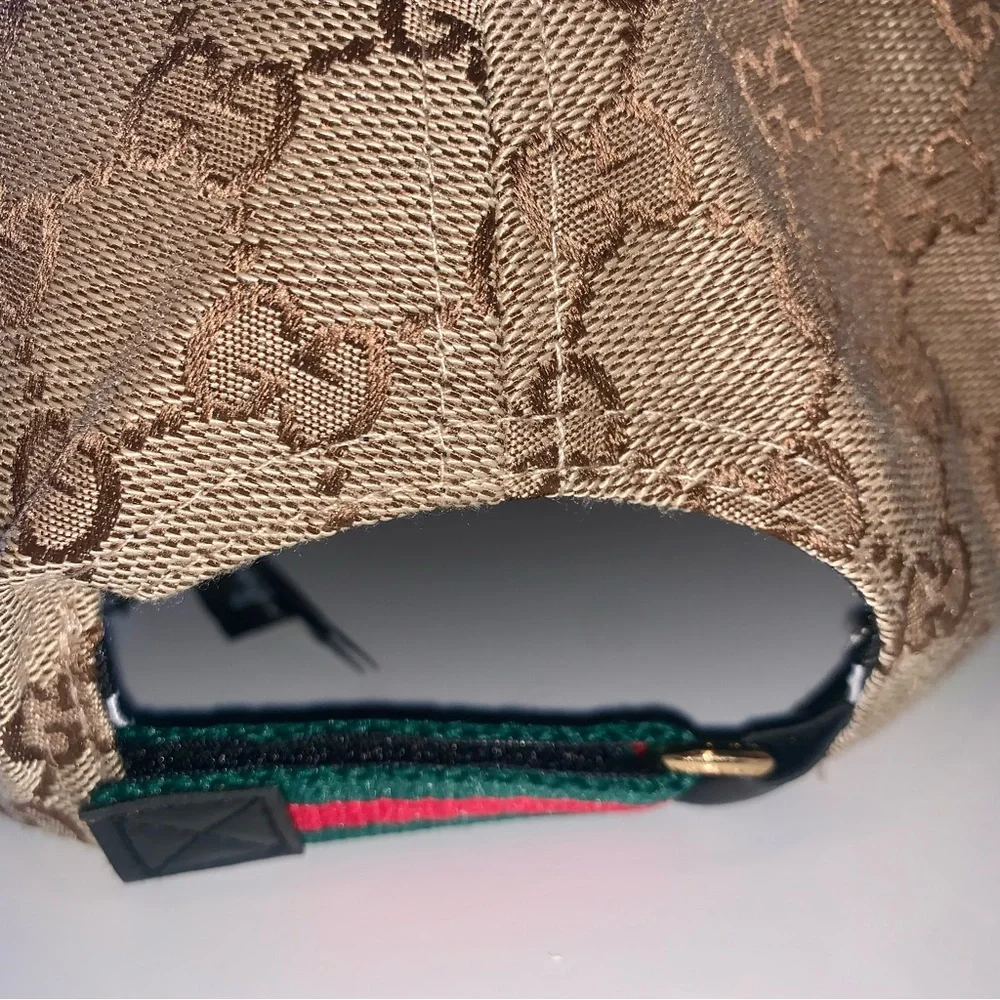 Gucci Tan Monogram Ball Cap